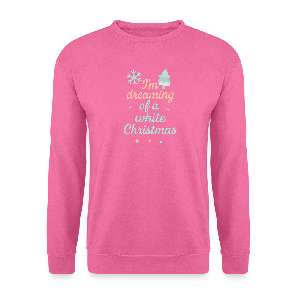 Unisex Pullover "White Christmas" - Pink