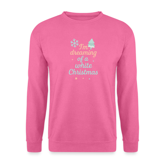 Unisex Pullover "White Christmas" - Pink