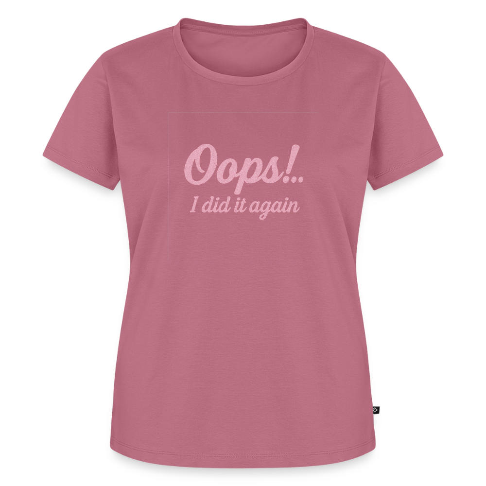 Frauen Premium T-Shirt "Oops"" - Mauve