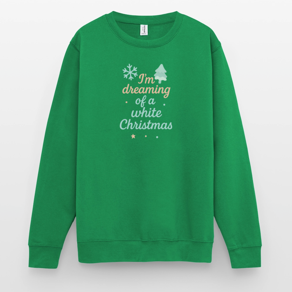 Unisex Pullover "White Christmas" - Kelly Green