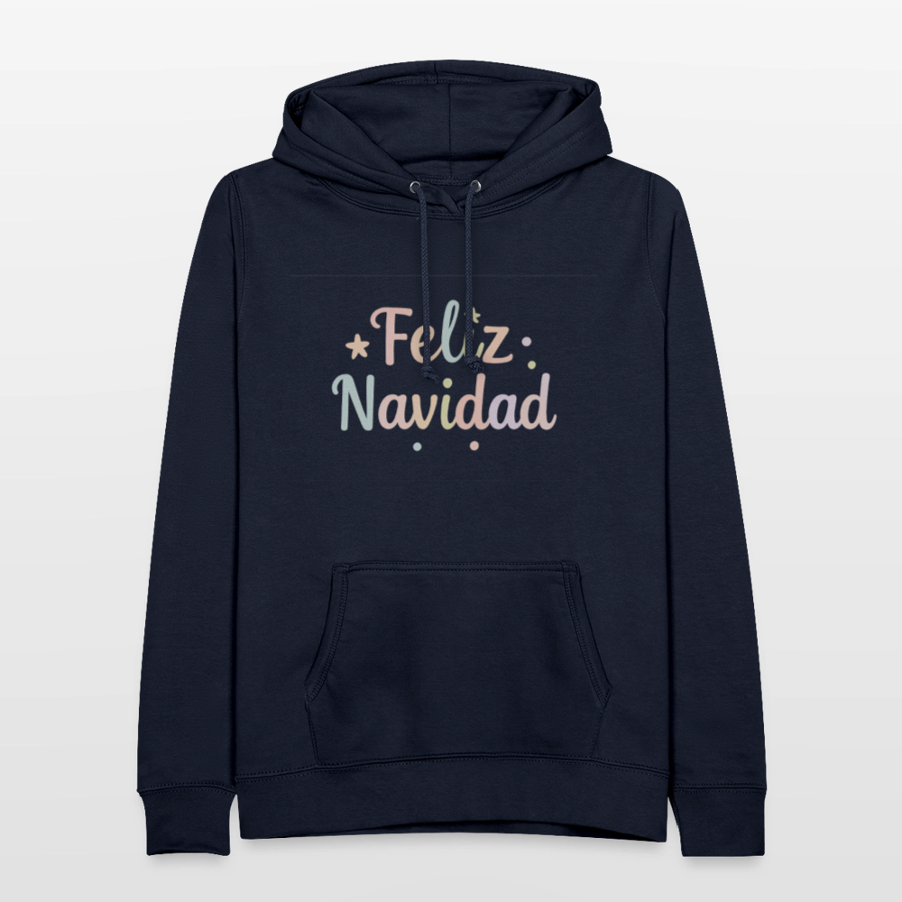 Frauen Hoodie "Feliz Navidad" - Navy