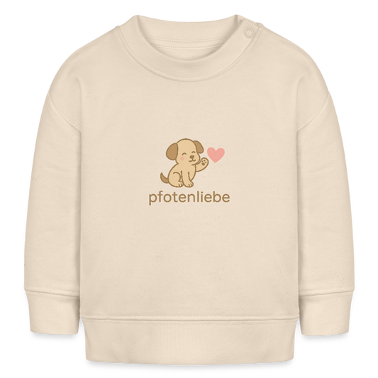 Bio-Sweatshirt "Hund" - Weißgrau
