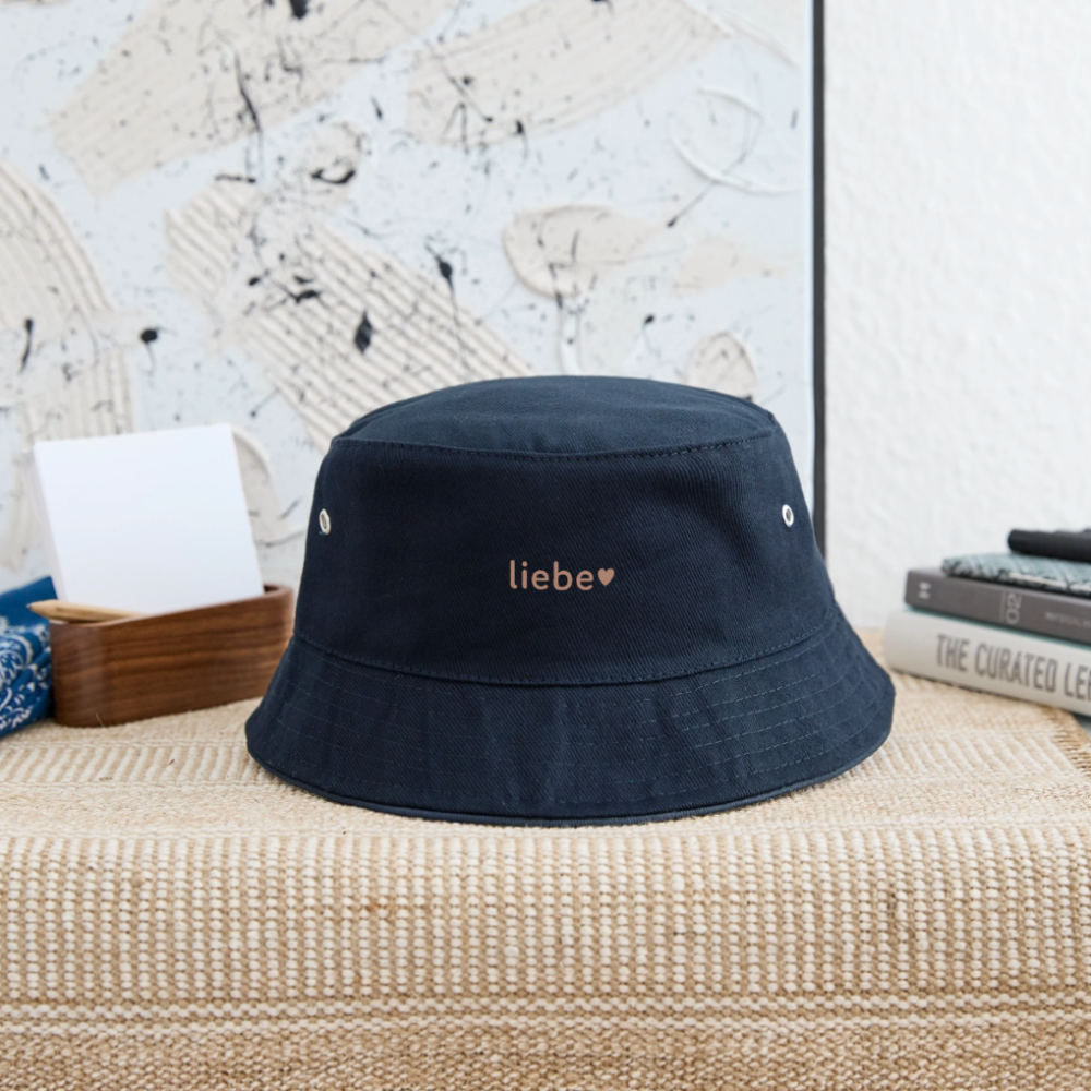 Fischerhut "liebe" - Navy