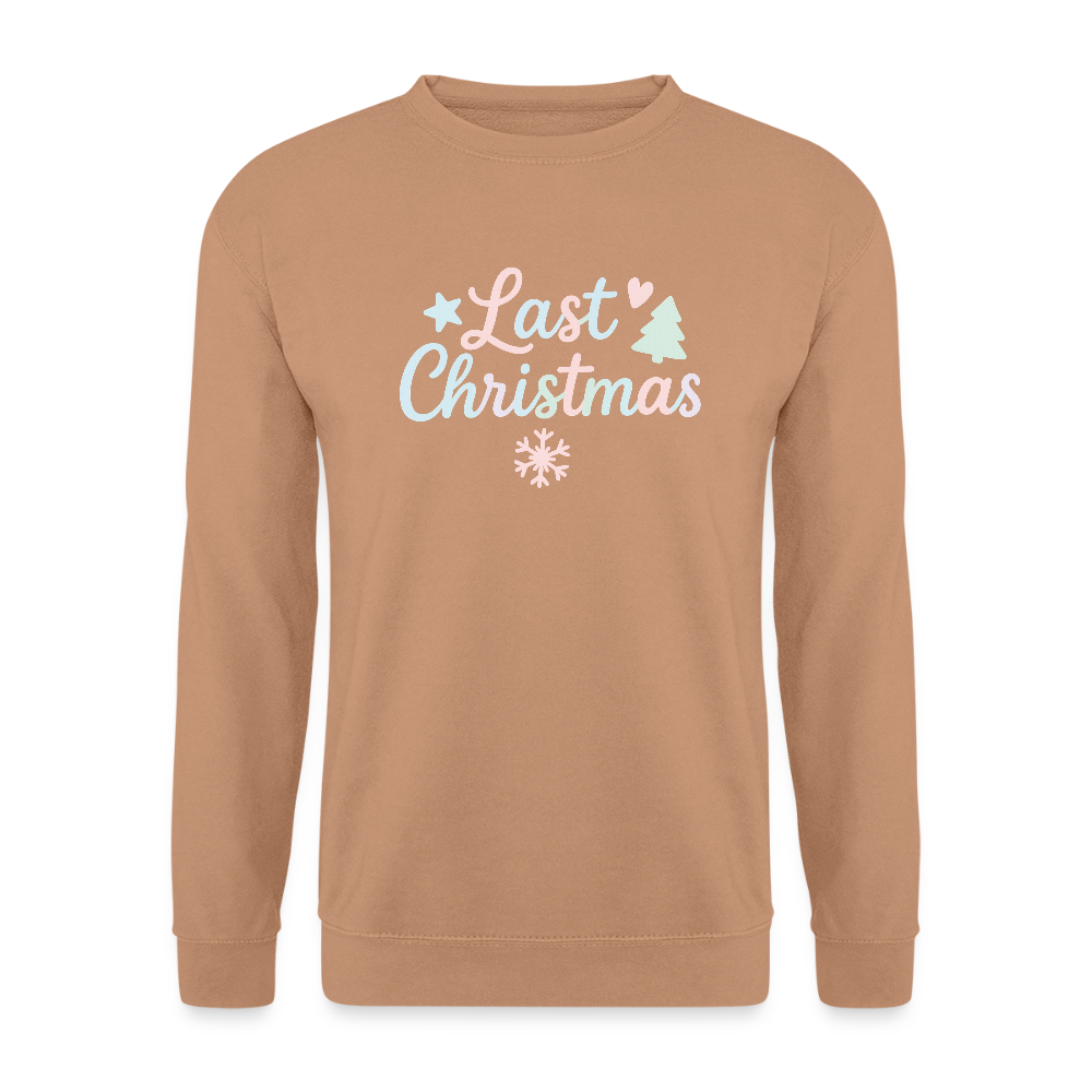 Unisex Pullover "Last Christmas" - Mocca