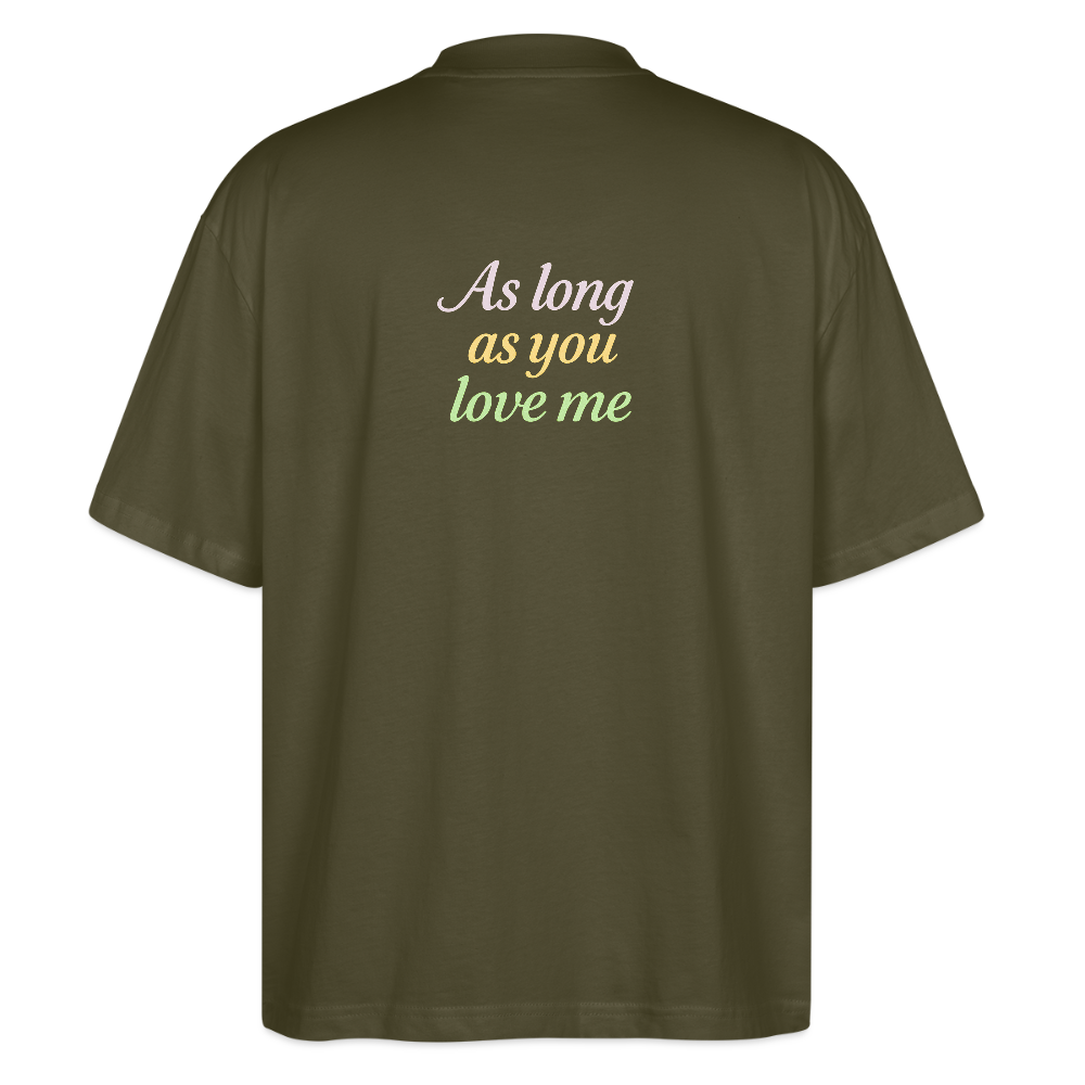 Oversized Shirt "BSB love me" - Khaki