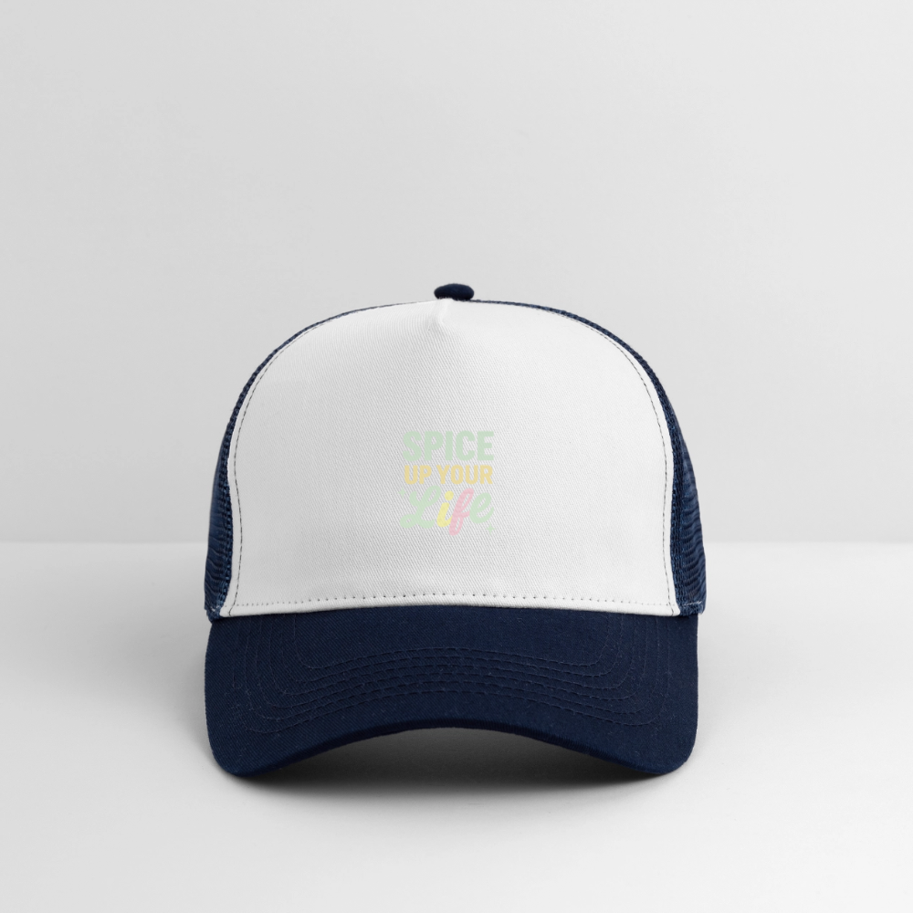 Cap "Spice up your life" - Weiß/Navy