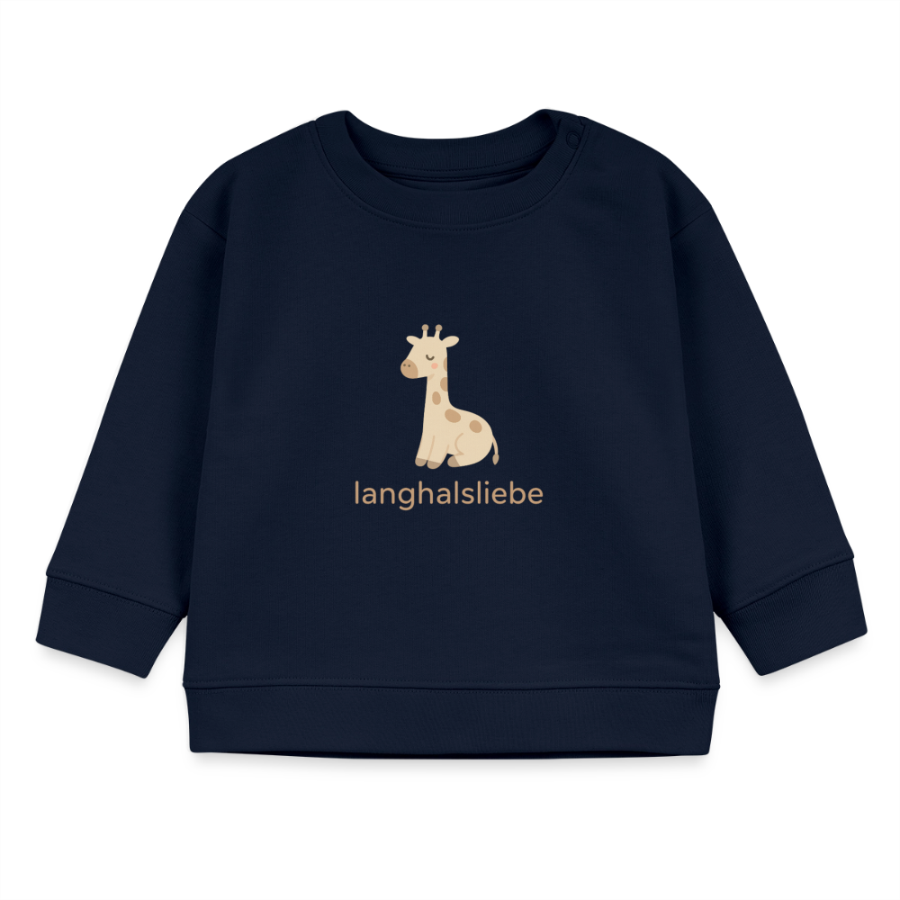 Bio-Sweatshirt "Giraffe" - Navy