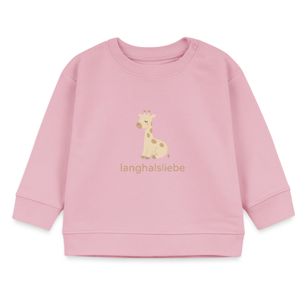 Bio-Sweatshirt "Giraffe" - Hellrosa