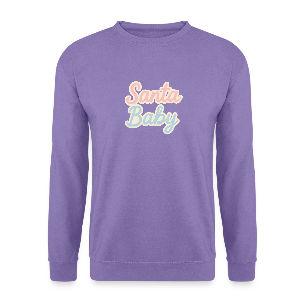 Unisex Pullover "Santa Baby" - Lavendel