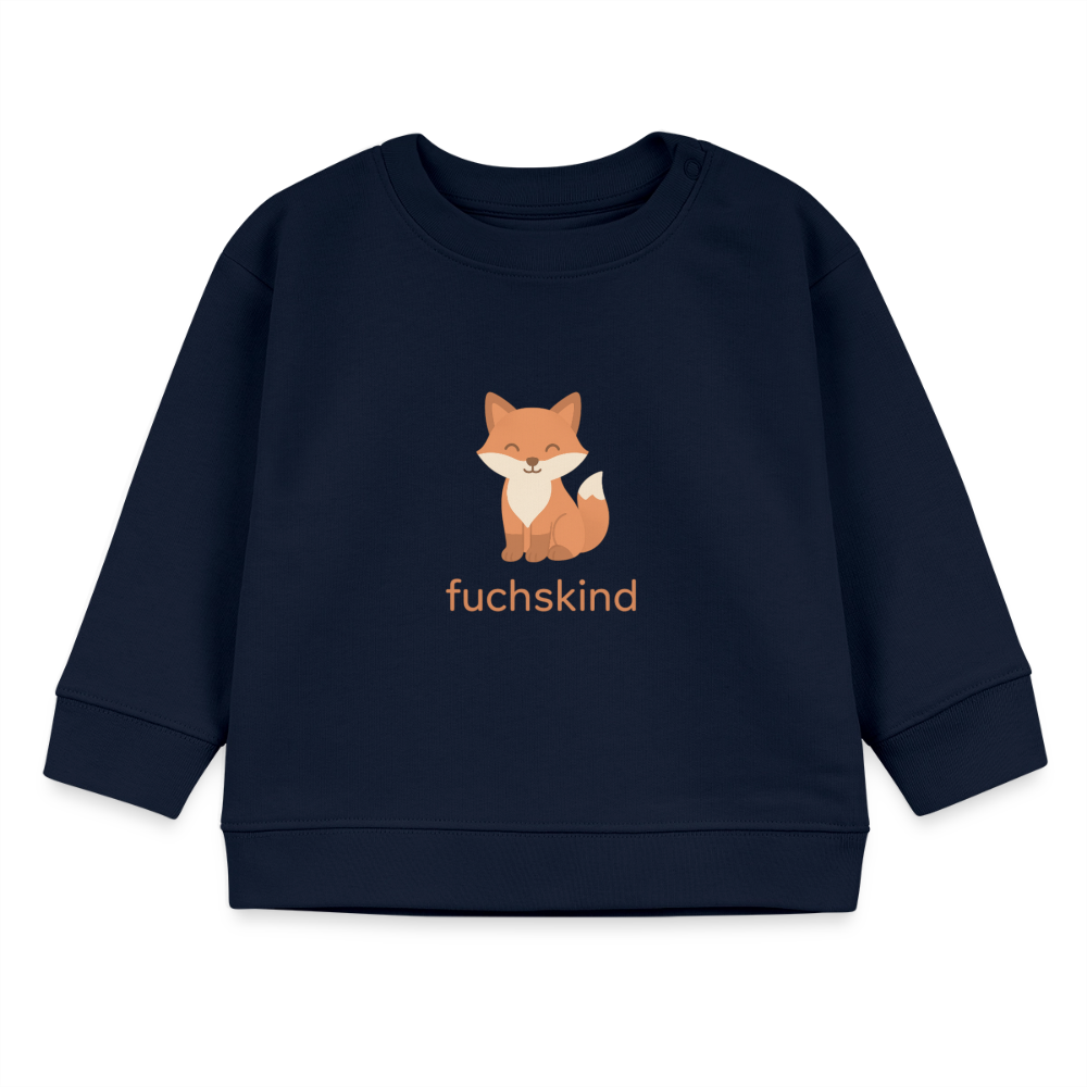 Bio-Sweatshirt "Fuchs" - Navy