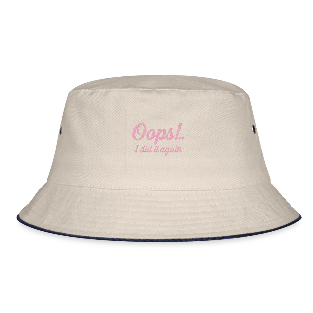 Fischerhut "Oops I did it again" - Natur/Navy