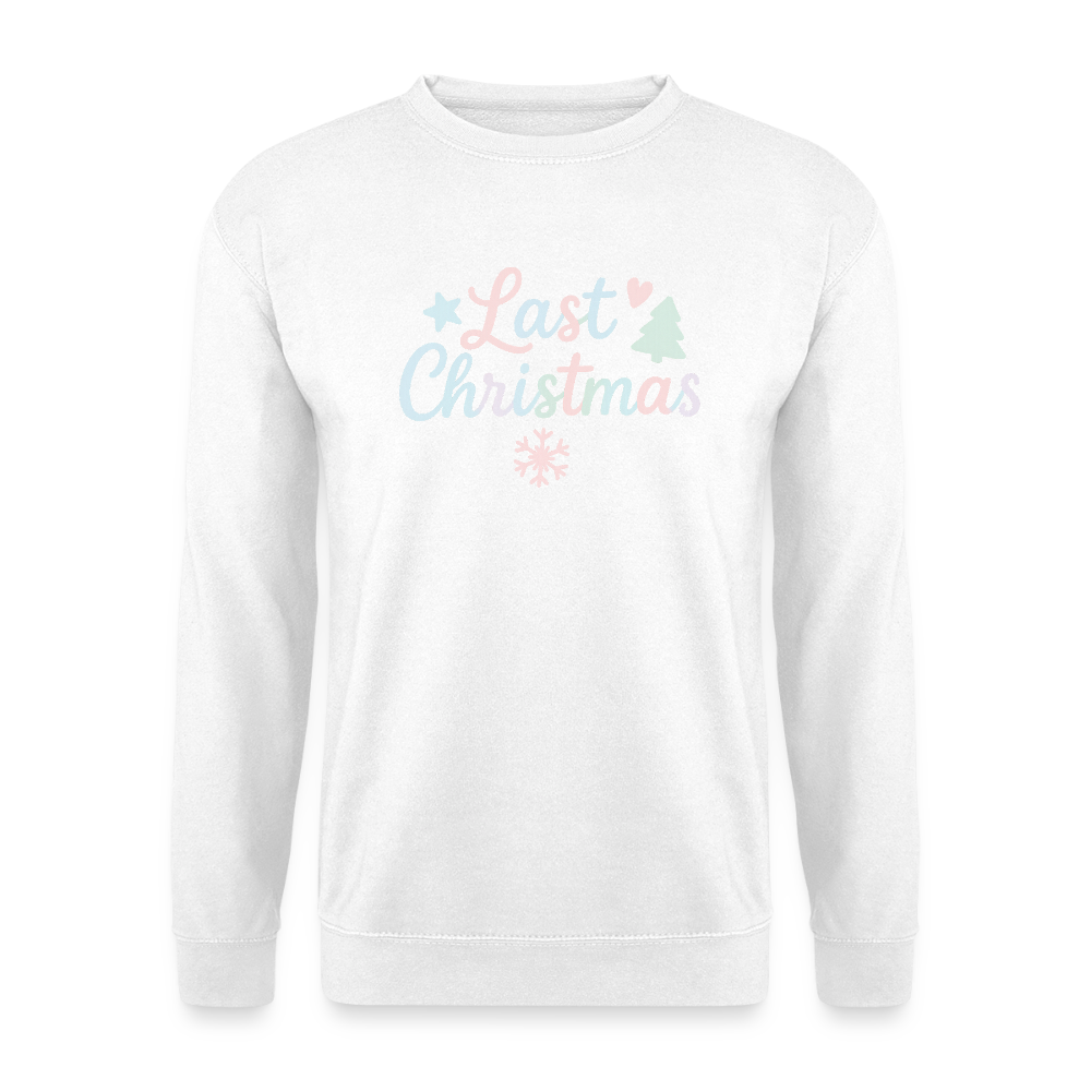 Unisex Pullover "Last Christmas" - Weiß