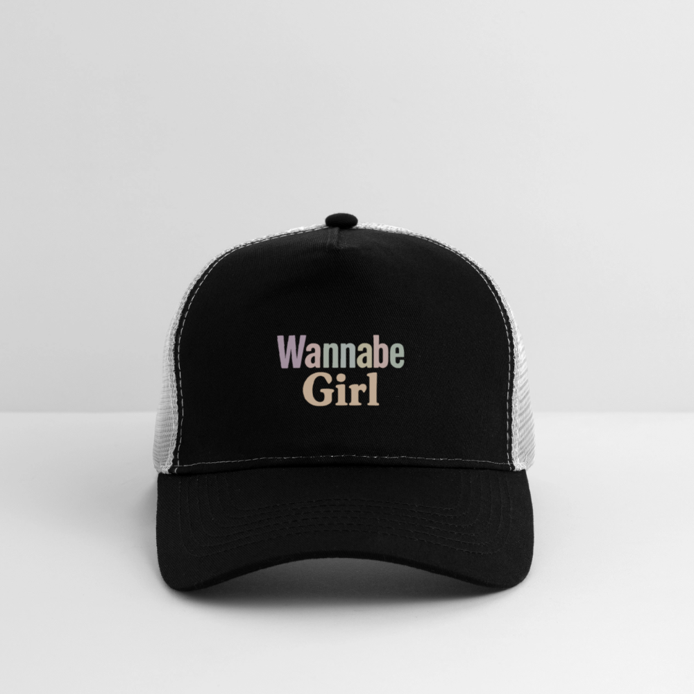 Cap "Wannabe Girl" - Schwarz/Steingrau