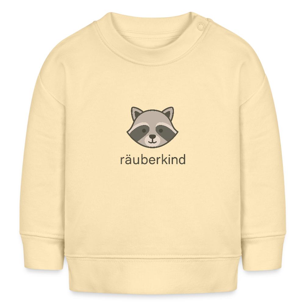 Bio-Sweatshirt "Waschbär" - Creme