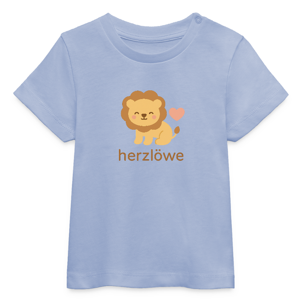 Baby Bio-T-Shirt "Löwe" - Sky