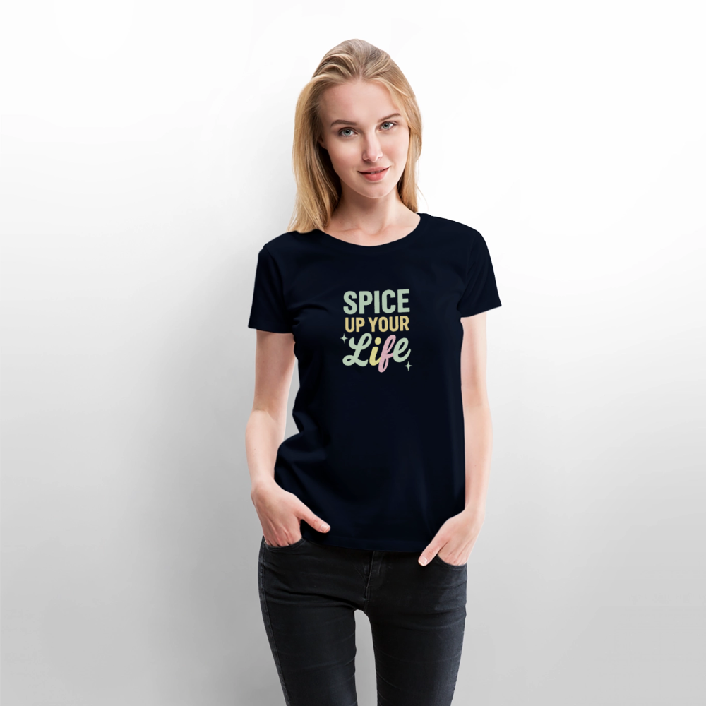 Frauen Premium T-Shirt "spice up your life" - Navy