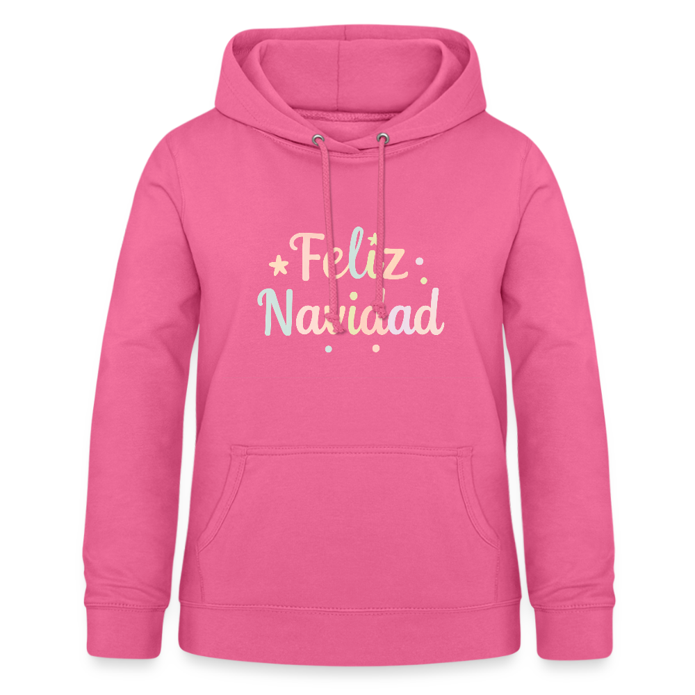 Frauen Hoodie "Feliz Navidad" - Pink