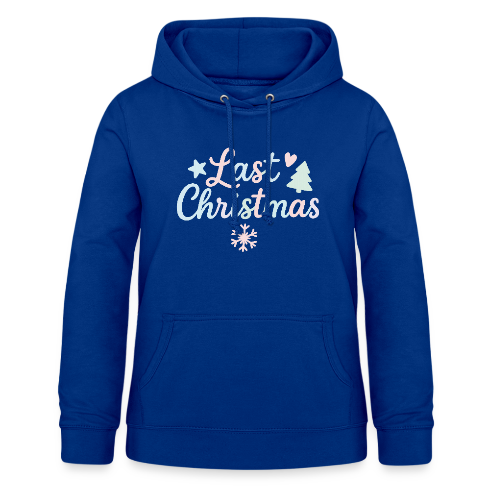 Frauen Hoodie "Last Christmas" - Royalblau