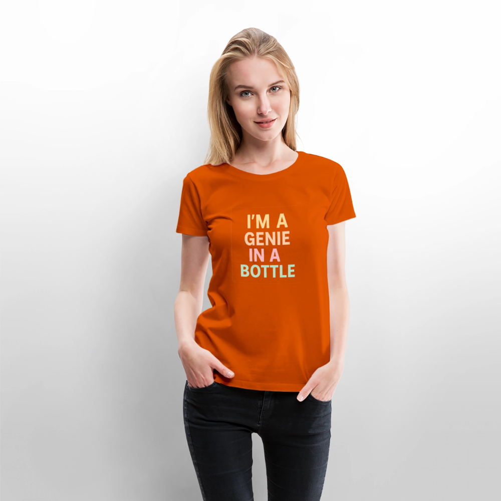 Frauen Premium T-Shirt "genie in a bottle" - Orange 