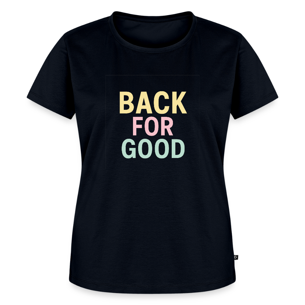 Frauen Premium T-Shirt "back for good" - Navy