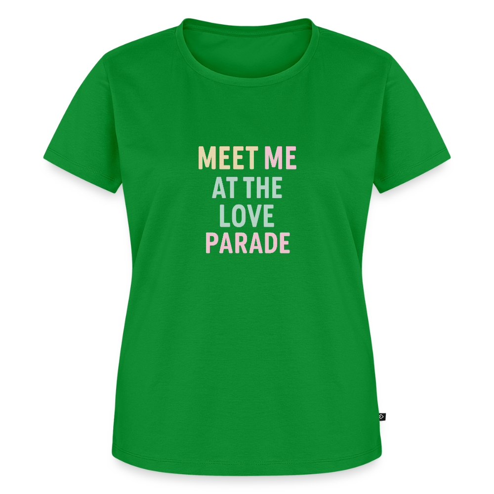 Frauen Premium T-Shirt "loveparade" - Grün