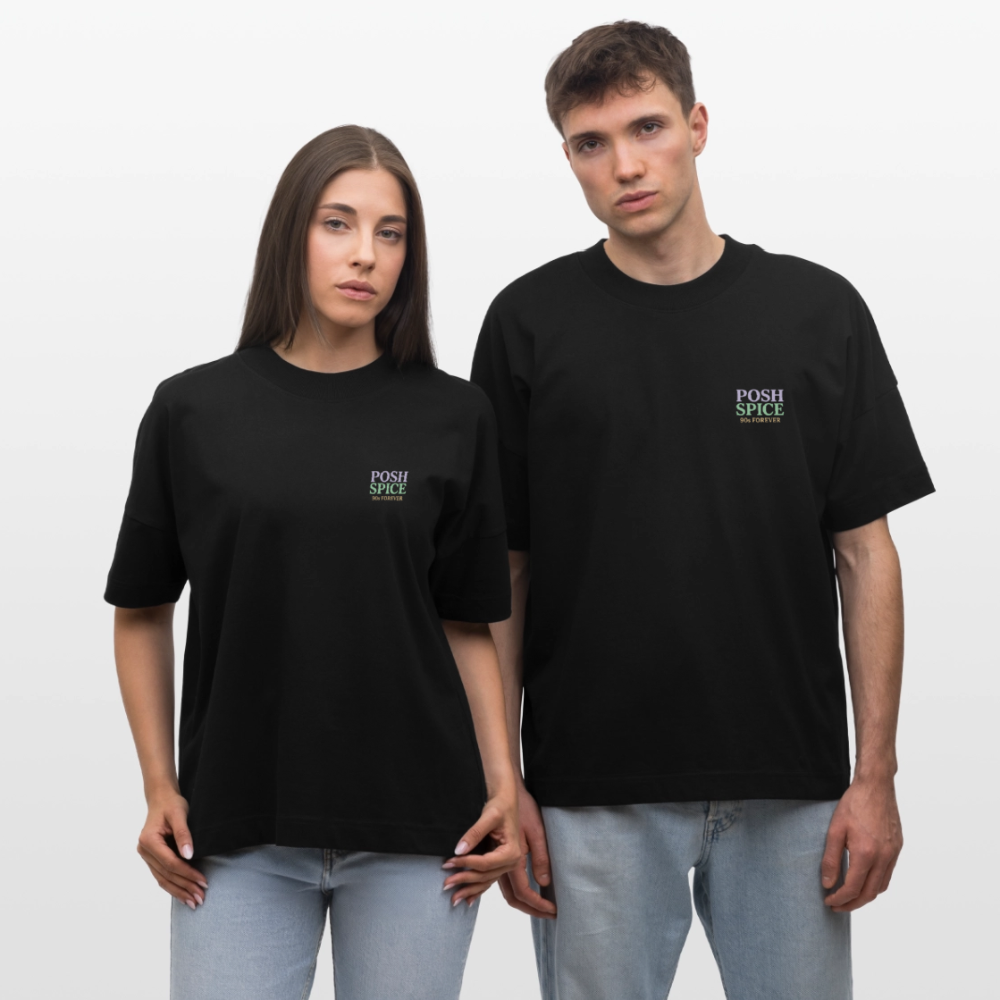 Oversized Shirt "Posh Spice" - Schwarz