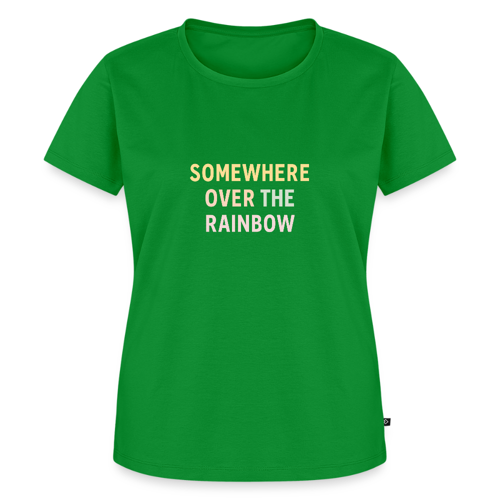 Frauen Premium T-Shirt "over the rainbow" - Grün