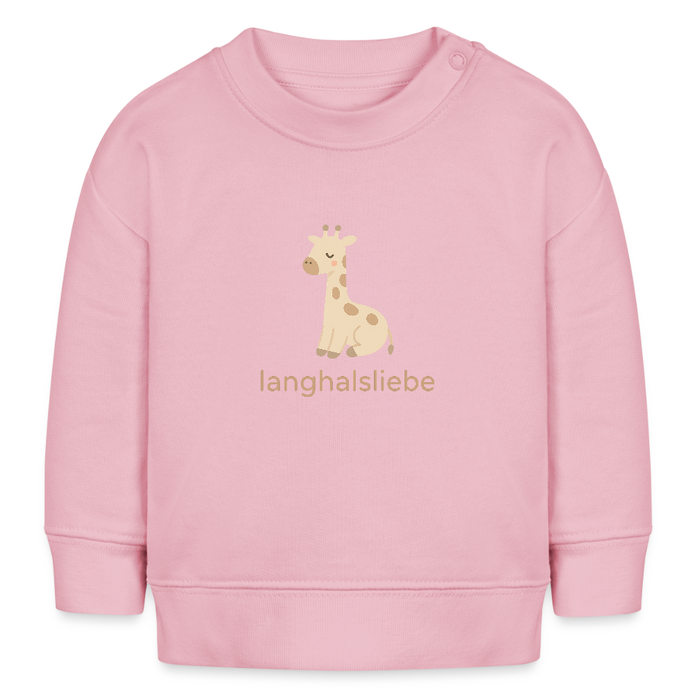 Bio-Sweatshirt "Giraffe" - Hellrosa