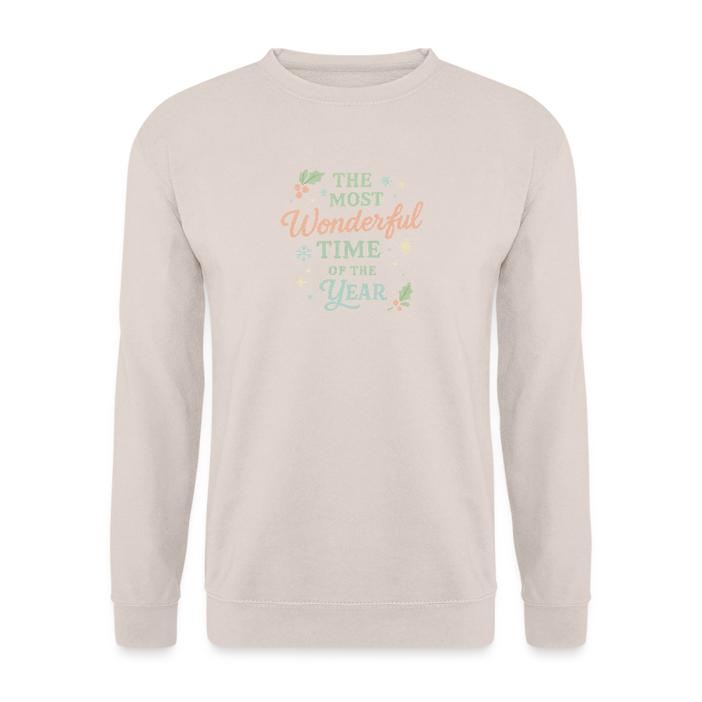 Unisex Pullover "The Most Wonderful Time" - Sand