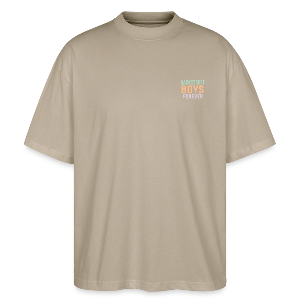Oversized Shirt "BSB that way" - Steingrau