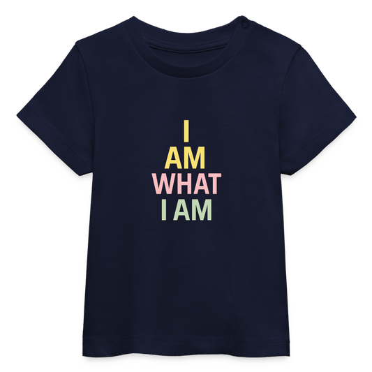Baby Bio-T-Shirt "I am" - Navy