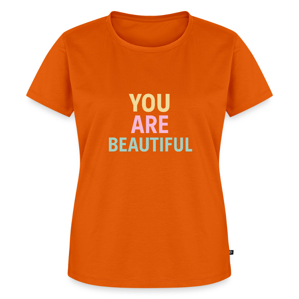 Frauen Premium T-Shirt "beautiful" - Orange 