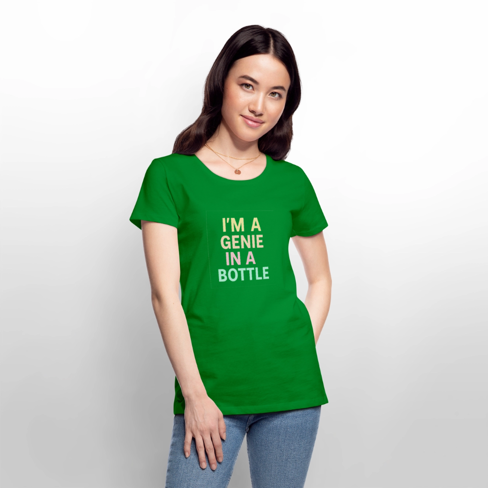 Frauen Premium T-Shirt "genie in a bottle" - Grün
