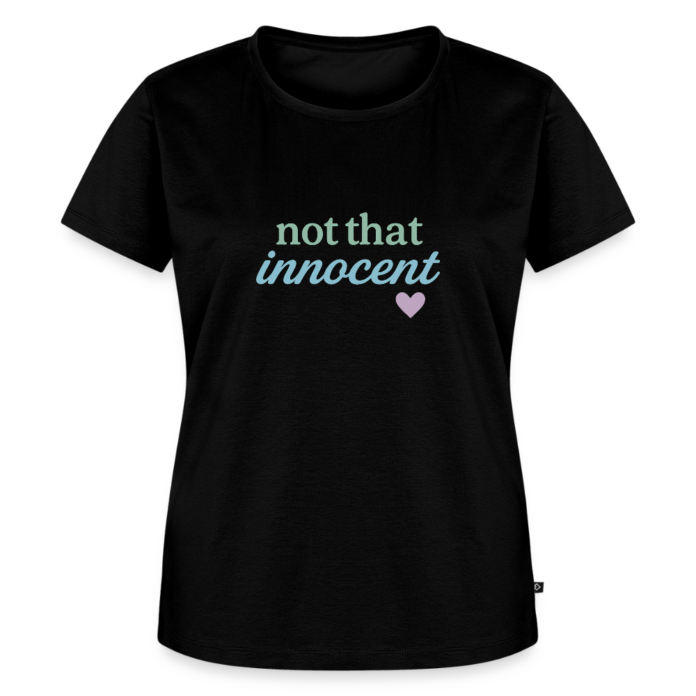 Frauen Premium T-Shirt "not that innocent" - Schwarz