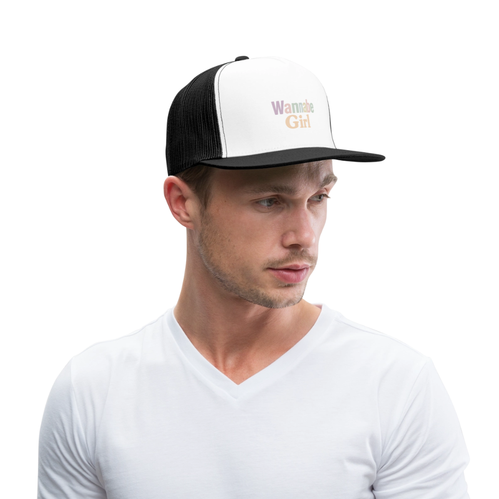 Cap "Wannabe Girl" - Weiß/Schwarz