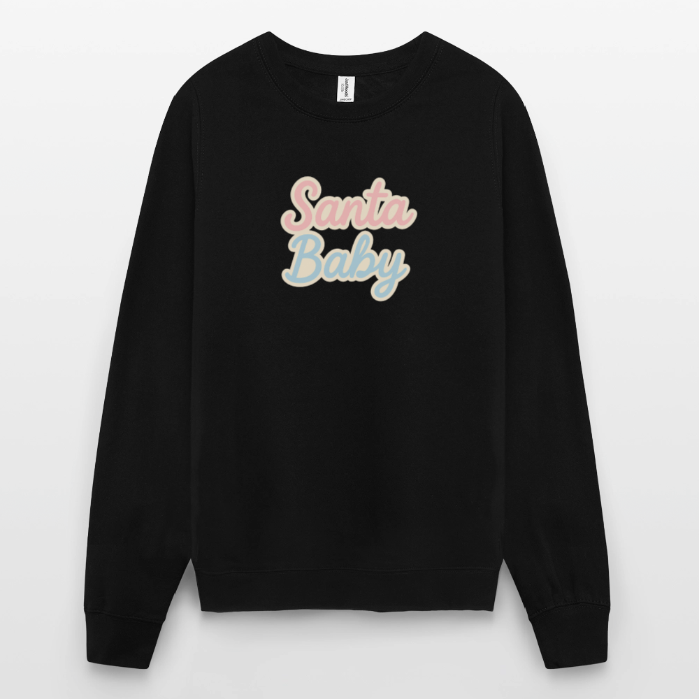 Unisex Pullover "Santa Baby" - Schwarz