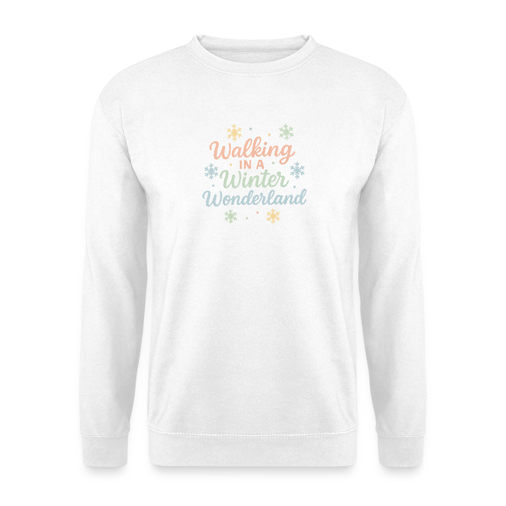 Unisex Pullover "Winter Wonderland" - Weiß