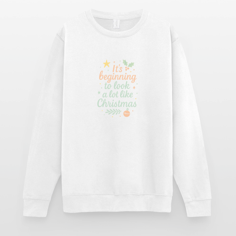 Unisex Pullover "It's beginning to look like Christmas" - Weiß