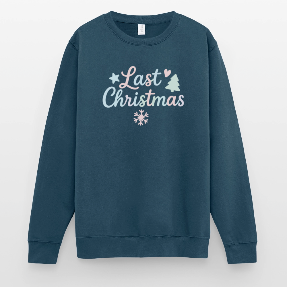 Unisex Pullover "Last Christmas" - Indigoblau