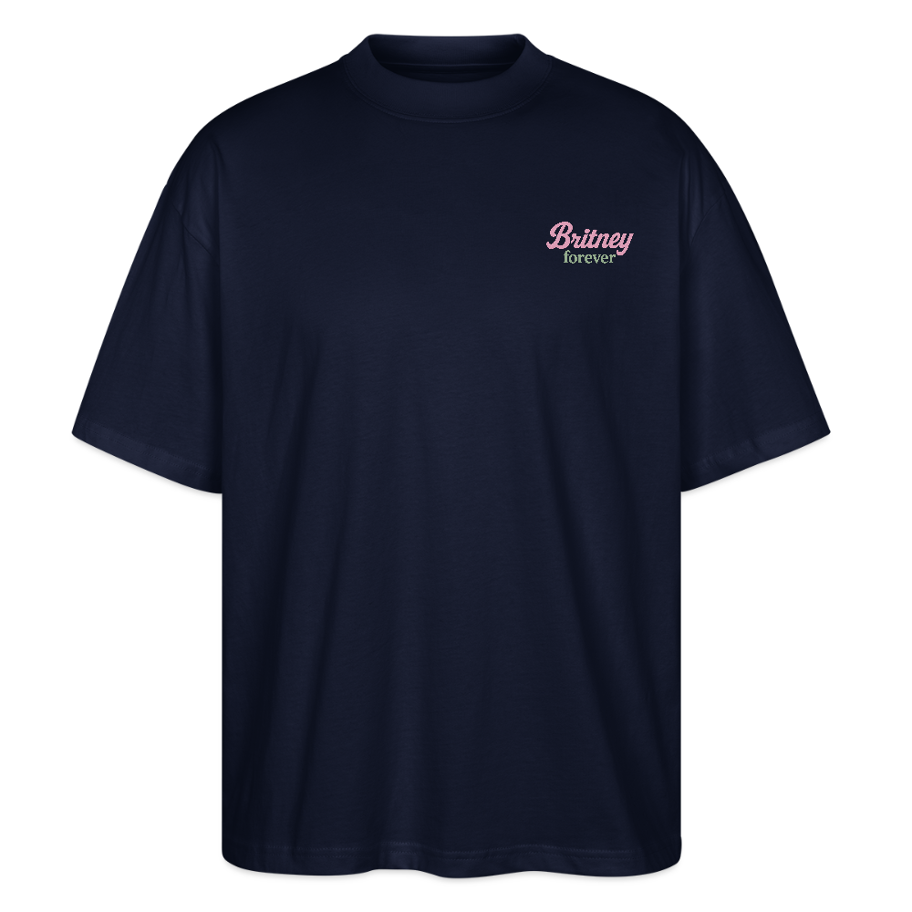 Oversized Shirt "Britney stronger" - Navy