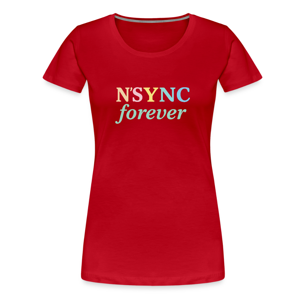 Frauen Premium T-Shirt "N'SYNC forever" - Rot